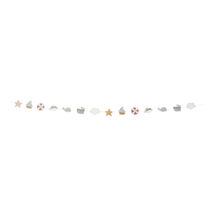 LITTLE DUTCH. Cardboard Garland Sailors Bay FSC