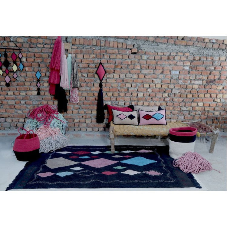 Lorena Canals. Basket Bazaar Aubergine 50X35