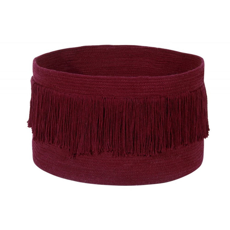Lorena Canals. Καλάθι αποθήκευσης Fringes Savannah Red