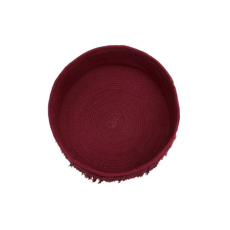 Lorena Canals. Καλάθι αποθήκευσης Fringes Savannah Red