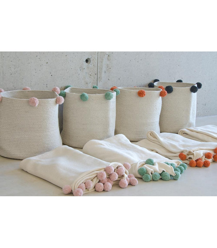 Lorena Canals. Καλάθι αποθήκευσης Bubbly Natural-Green
