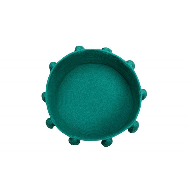 Lorena Canals. Basket Tassel green 30Χ45Χ45
