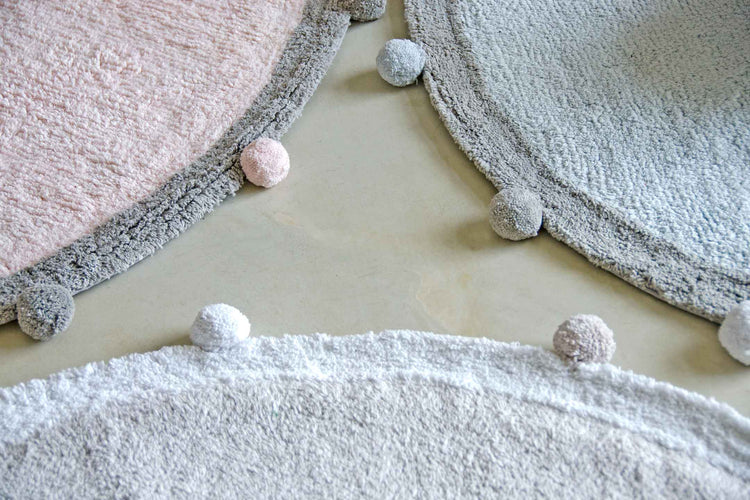 Lorena Canals. Χαλί δωματίου Bubbly στρόγγυλο (απαλό γκρι) 120