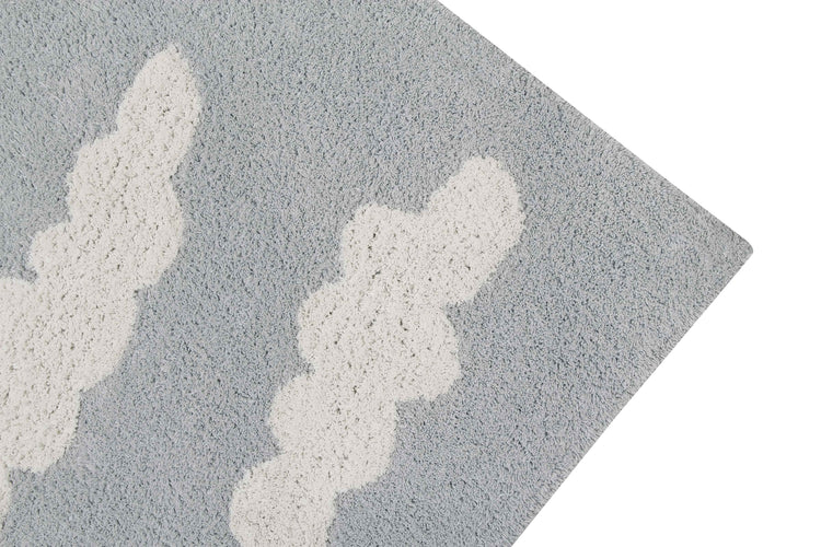 Lorena Canals. Washable Rug "Clouds" Grey
