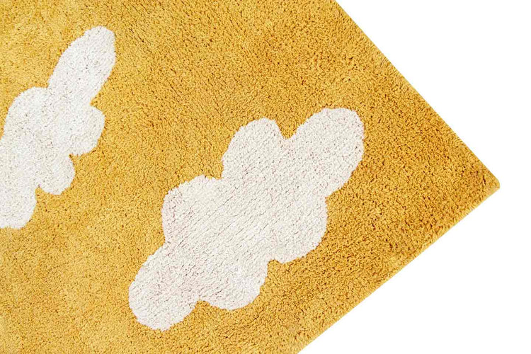 Lorena Canals. Washable Rug "Clouds" Mustard