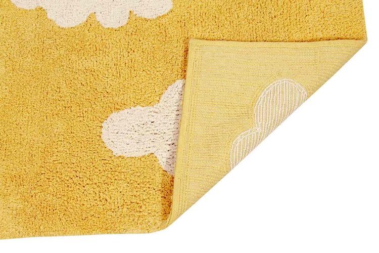 Lorena Canals. Washable Rug "Clouds" Mustard