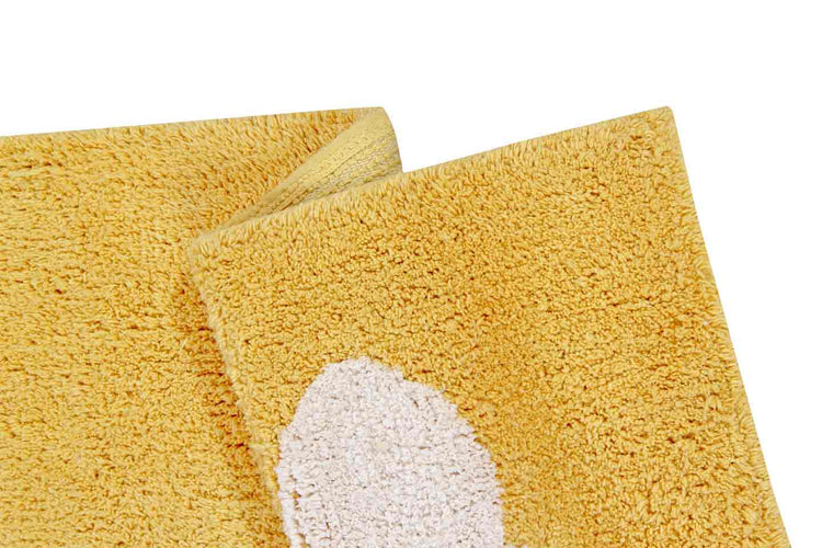 Lorena Canals. Washable Rug "Clouds" Mustard