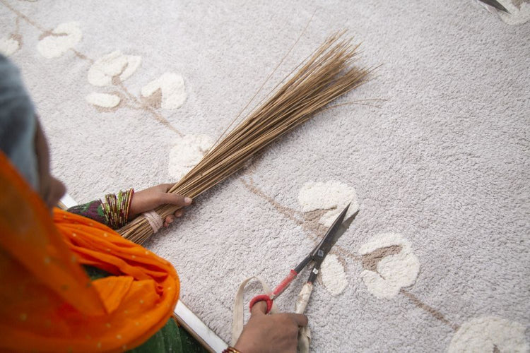 Lorena Canals. Washable Rug Cotton Bolls. 120x170
