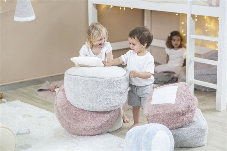Lorena Canals. Pouf Chill Pearl Grey 20Χ50Χ50