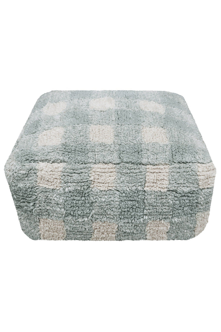 Lorena Canals. Pouf Vichy Blue Sage