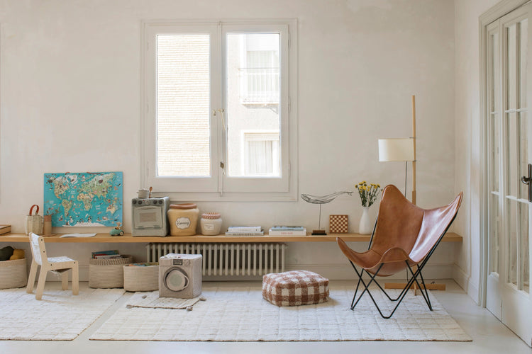 Lorena Canals. Pouf Vichy Toffee