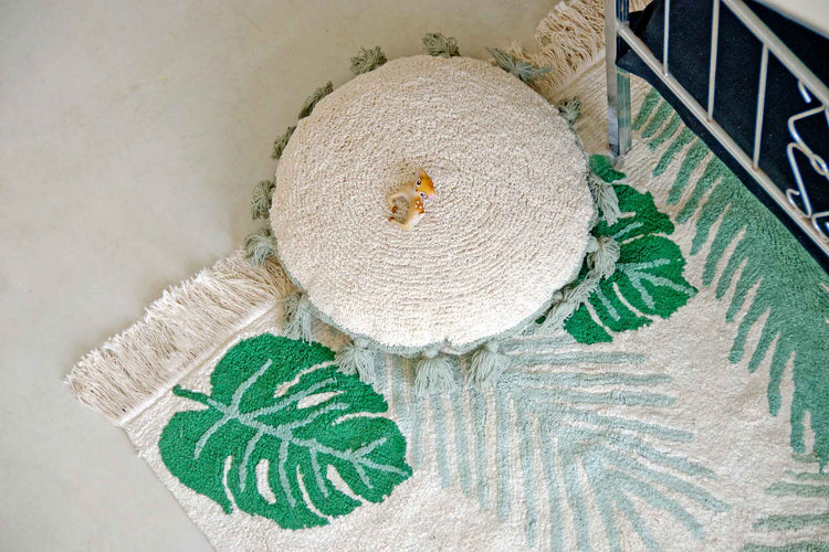 Lorena Canals. Floor Cushion Circle Green