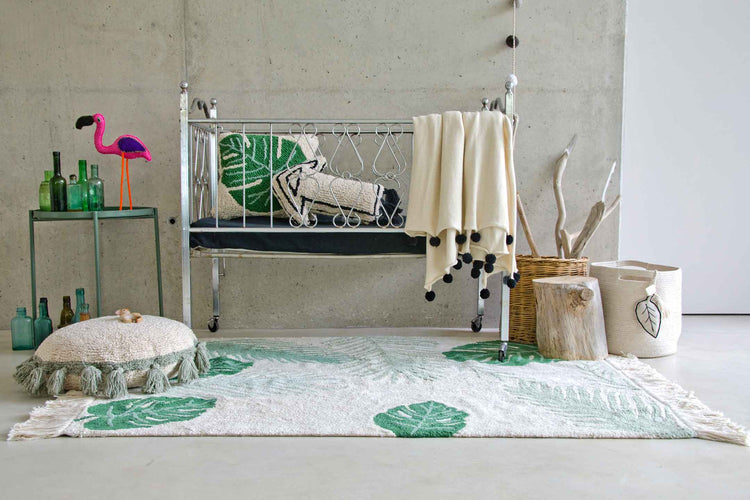 Lorena Canals. Floor Cushion Circle Green