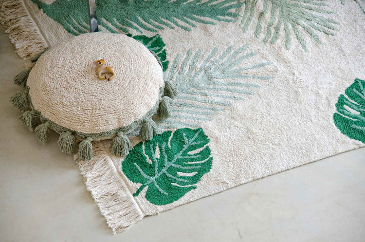 Lorena Canals. Floor Cushion Circle Green