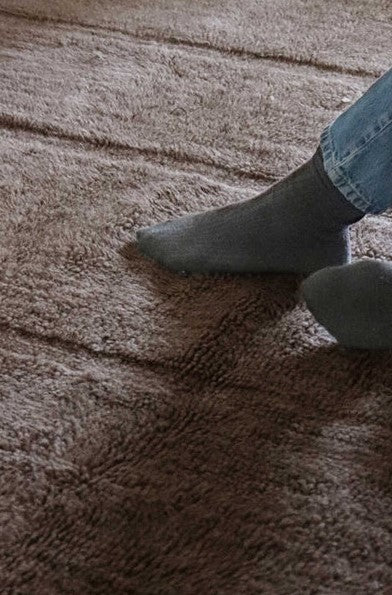 Lorena Canals. Woolable Rug Steppe - Sheep  Brown  80 x 140 cm