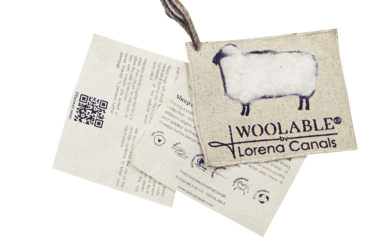 Lorena Canals. Woolable Rug Steppe - Sheep White 80 x 140 cm