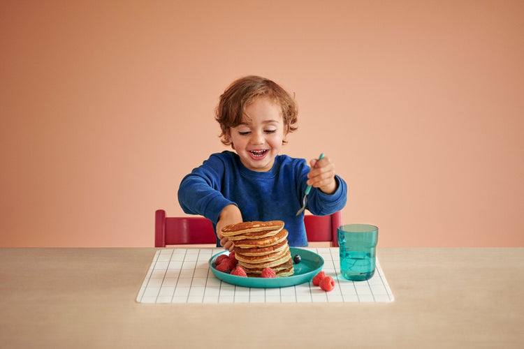 children's plate mio - deep pink