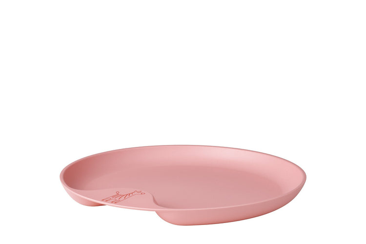 children's plate mio - deep pink