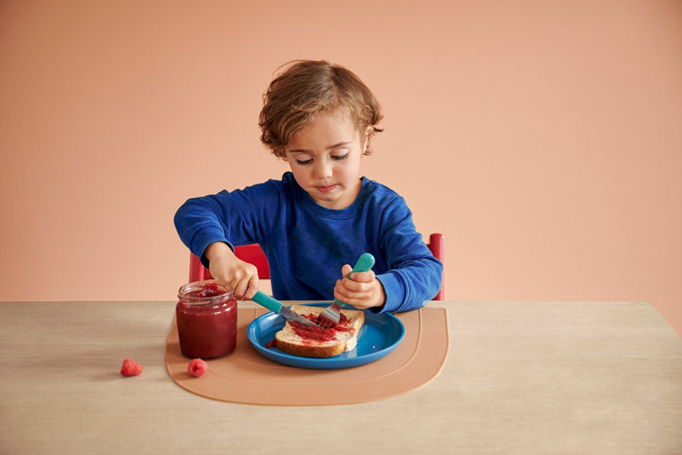 children's plate mio - deep pink
