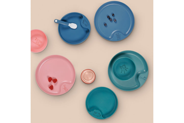 children's plate mio - deep pink