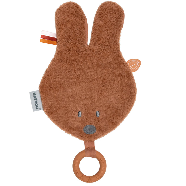 SUSIE & BONNIE.Comforter Doudou with Silicon Teether Rabbit