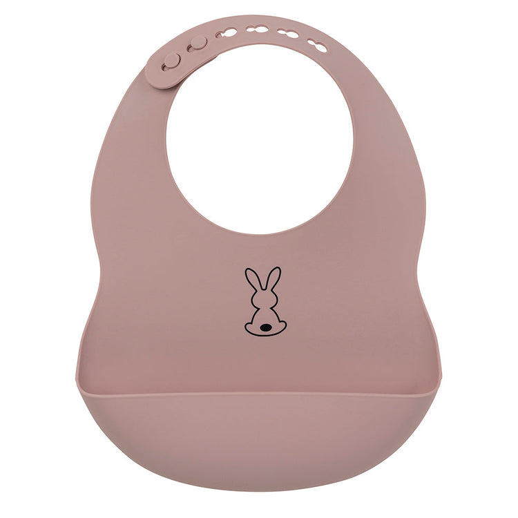 SILICON. Silicone bib (pink)