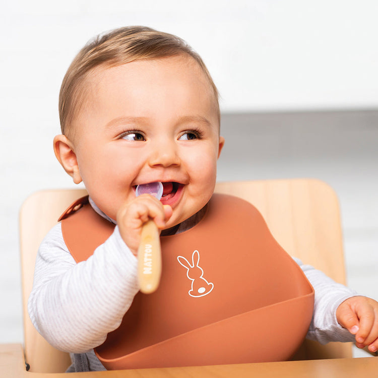 SILICON.Silicone Children Spoon Set of 4 Pieces