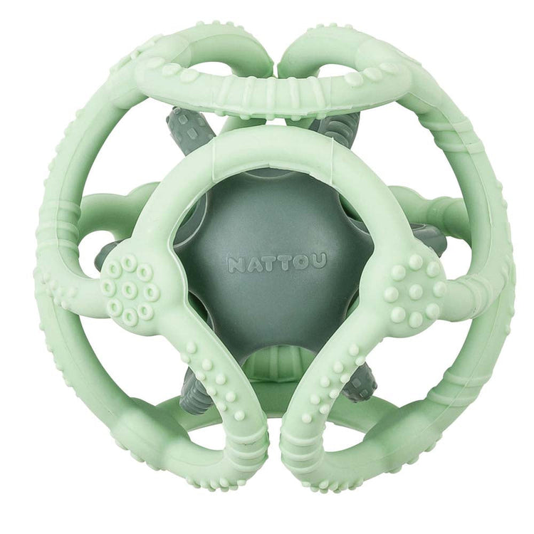 SILICON. Nattou Silicone Teether Mint Ball