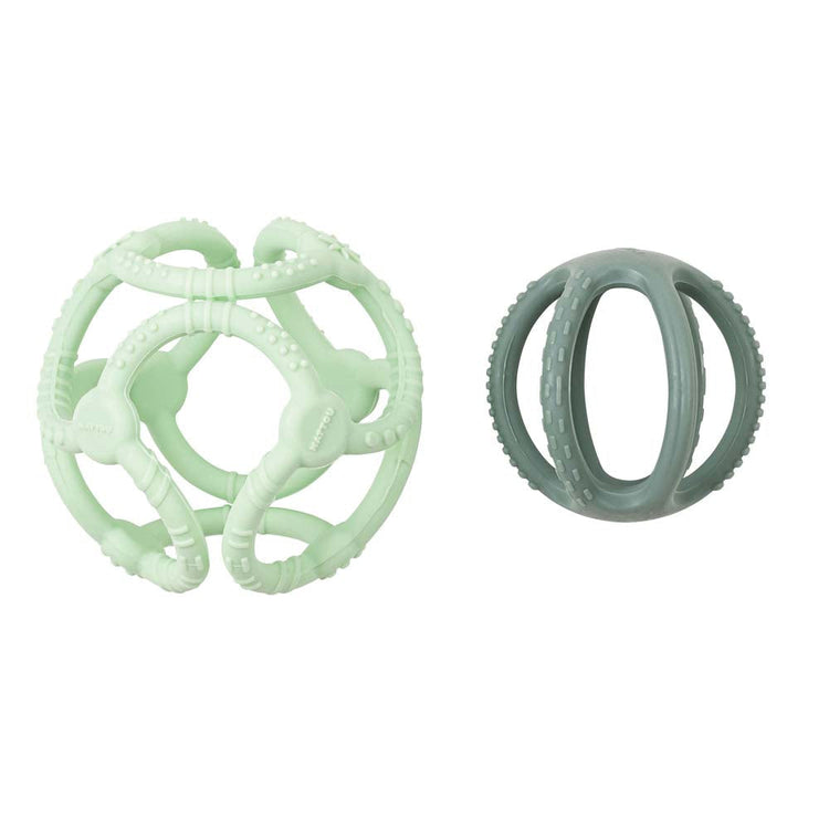 SILICON. Nattou Silicone Teether Mint Ball