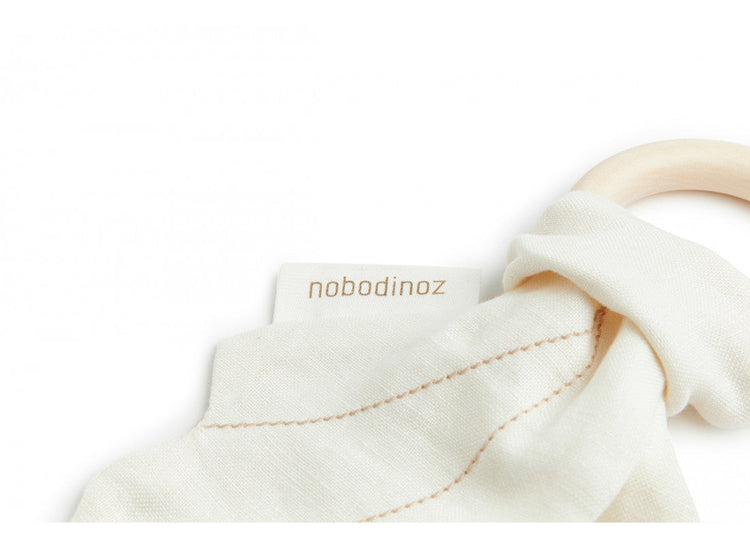 LIN FRANCAIS WINGS TEETHER RING 21X7 OFF WHITE