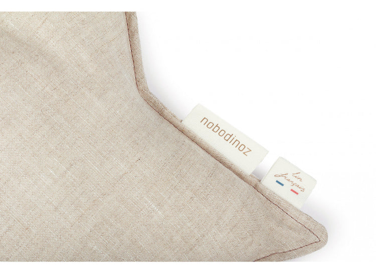 LIN FRANCAIS STAR CUSHION 38X38 GREIGE