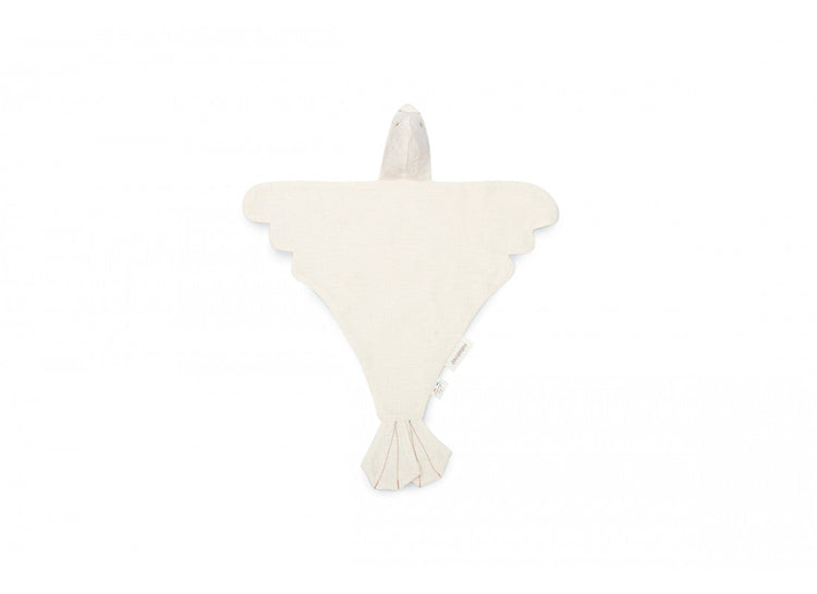 LIN FRANCAIS BIRD DOUDOU 40X48 OFF WHITE