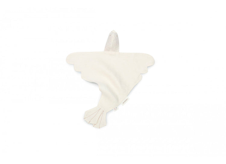 LIN FRANCAIS BIRD DOUDOU 40X48 OFF WHITE