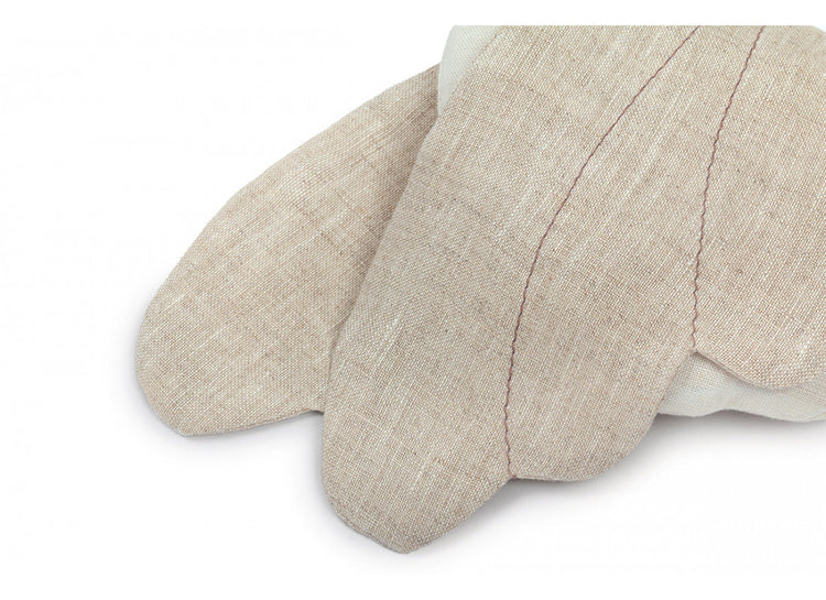 LIN FRANCAIS BIRD RATTLE 21X16 OFF WHITE
