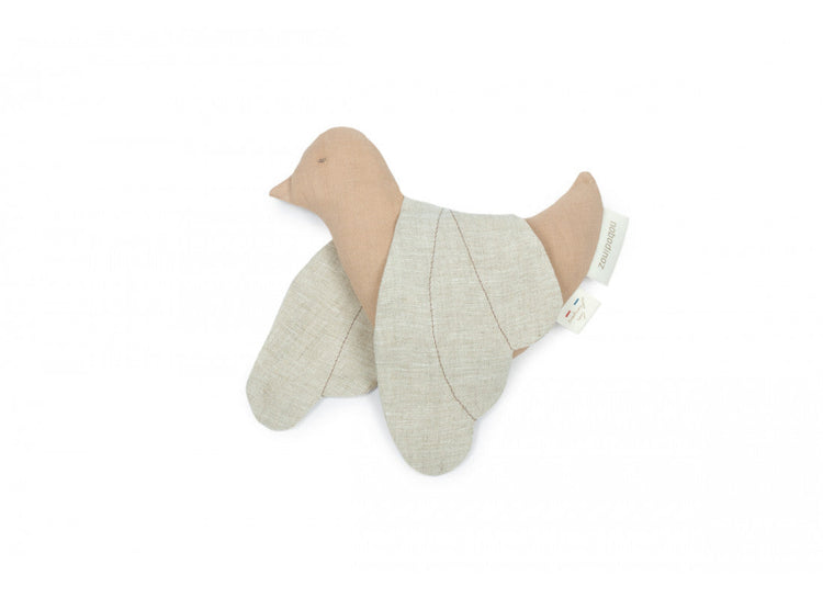 LIN FRANCAIS BIRD RATTLE 21X16 SAND