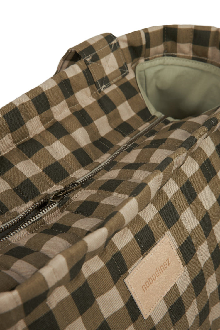 HYDE PARK. XXL changing bag Green Checks 42x37x14