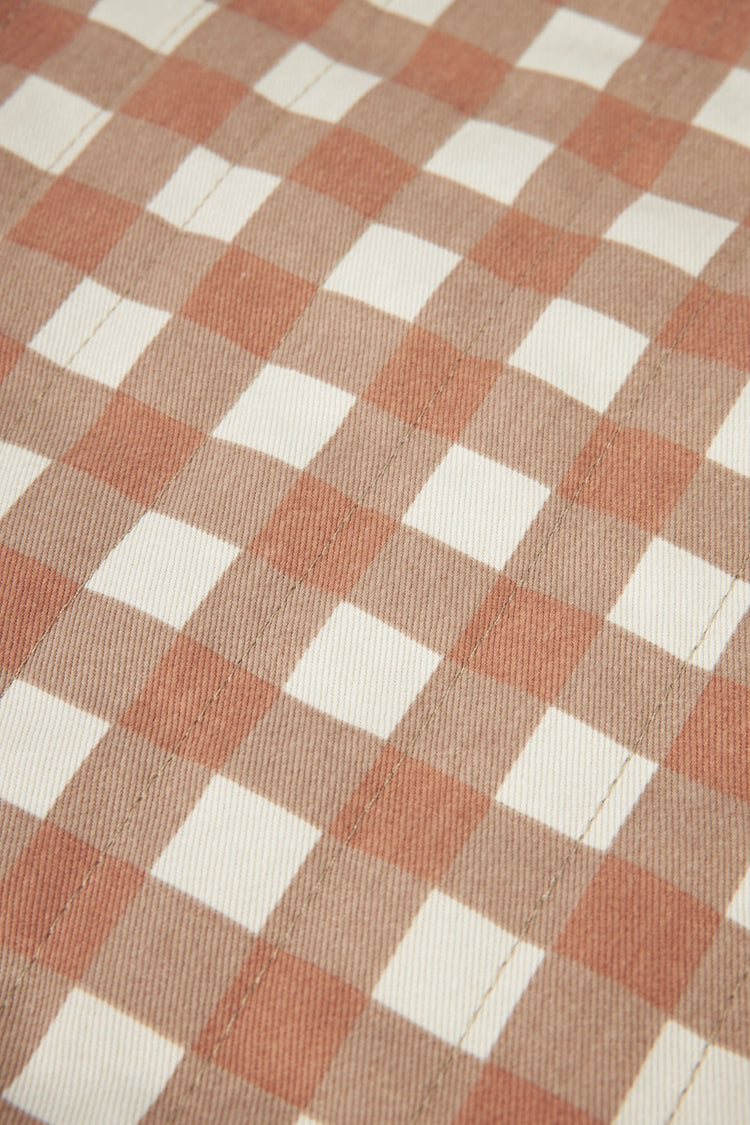 HYDE PARK. Waterproof stroller bag Terracotta Checks 38x33x16