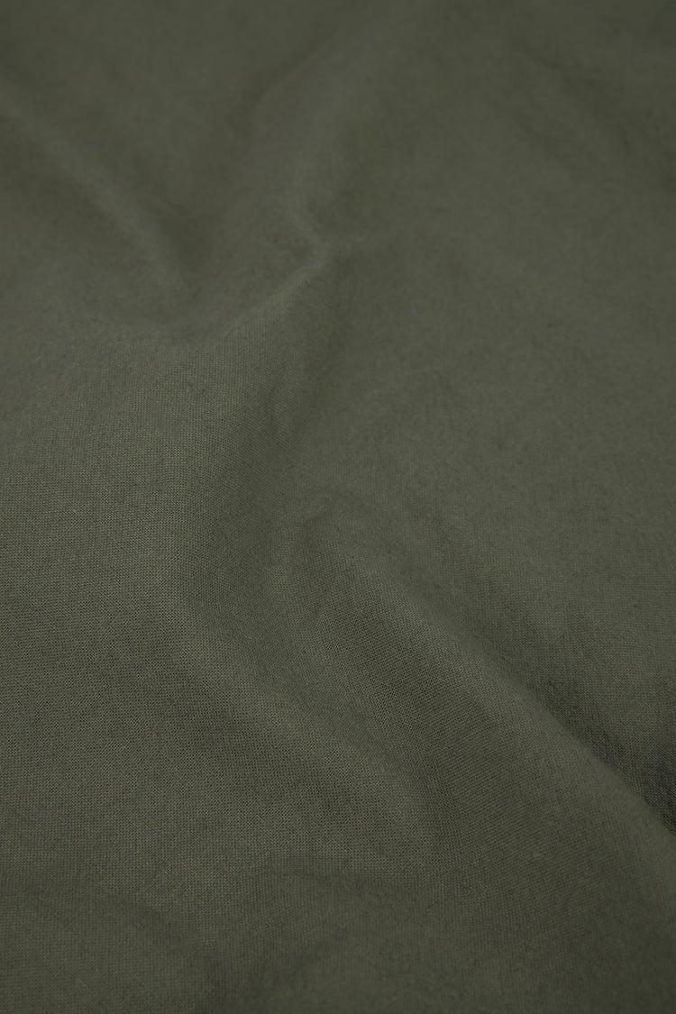 WABI SABI. Zipped cot bumper plain Vetiver