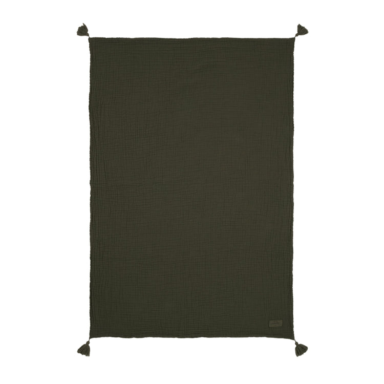 WABI SABI. Double muslin blanket Vetiver 65x100