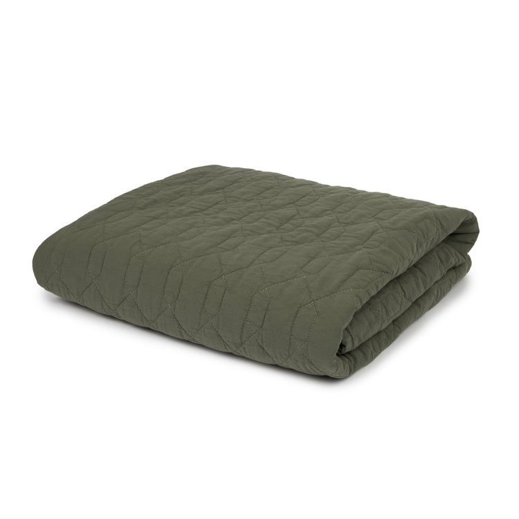WABI SABI. Quilted blanket Vetiver 100x135
