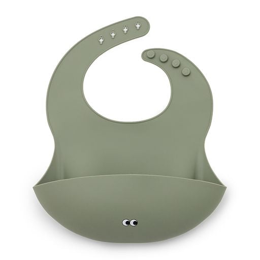 NOUI NOUI. Silicone Bib - Dusty olive