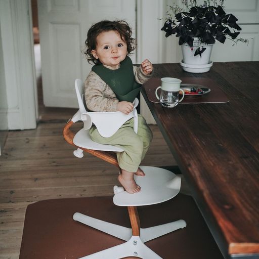 NOUI NOUI. Silicone Bib - Dusty olive