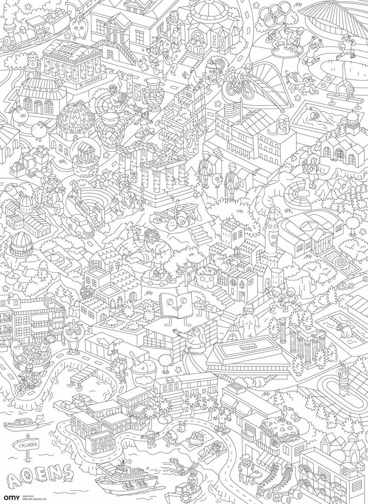 OMY."Athens" pocket map