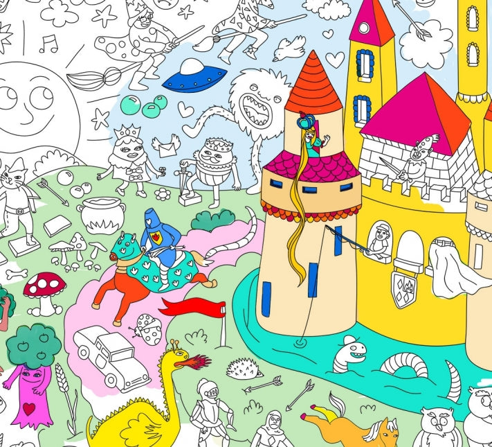 OMY. Giant coloring poster Magic