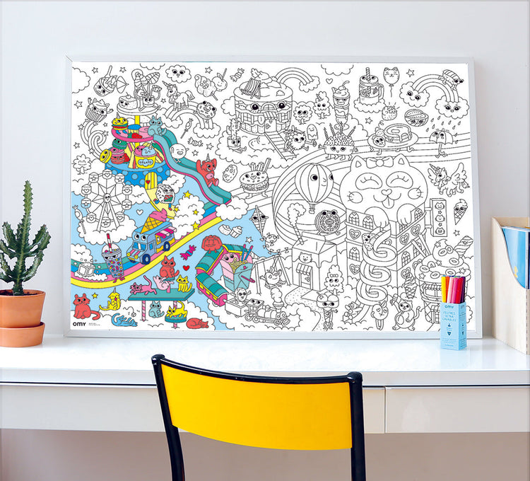OMY. Kawaii Painting Poster