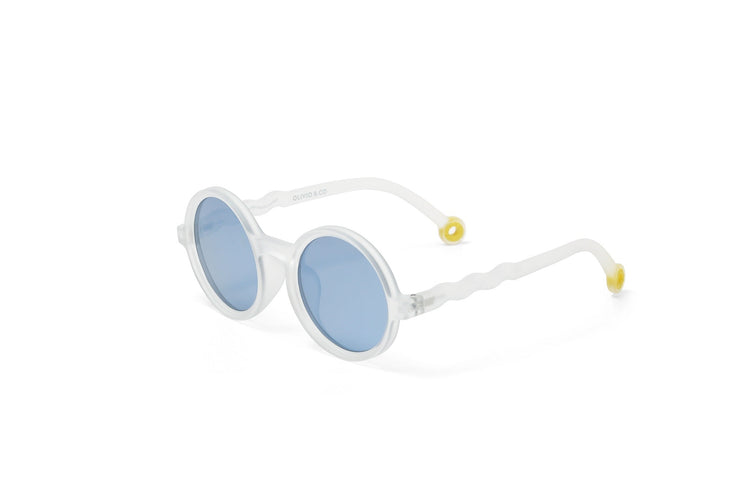 OLIVIO & CO. Junior round sunglasses - Deep Sea Jellyfish White 5-12y