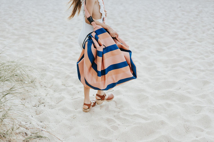 PLAY&GO. Χαλάκι παιχνιδιού - τσάντα 2 σε 1. Outdoor Mokka Stripes