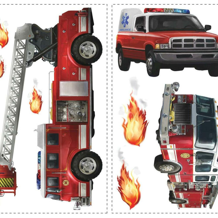 RoomMates. Fire Truck Wall decals.