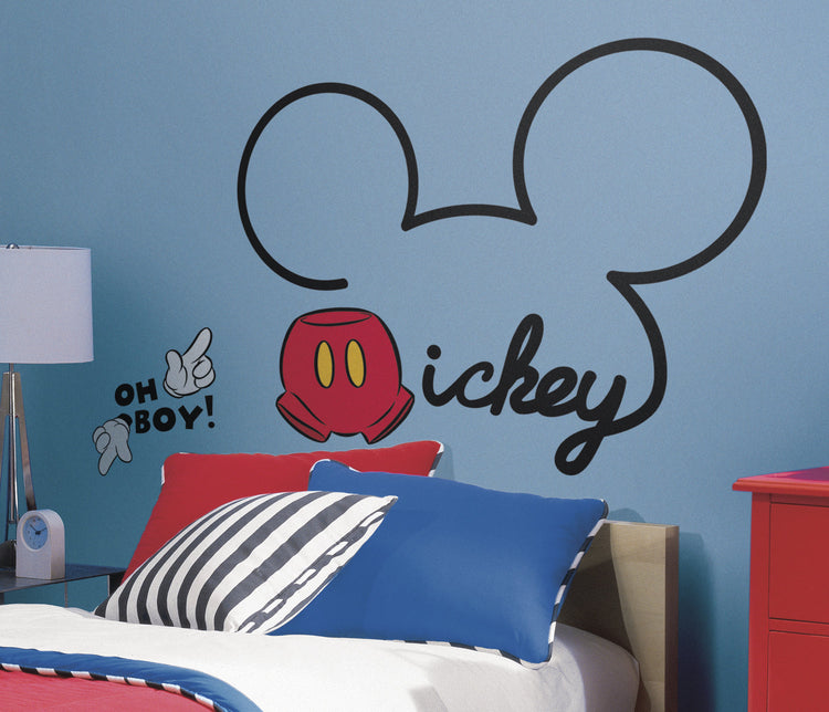 RoomMates. Αυτοκόλλητα τοίχου "Mickey υπογραφή".