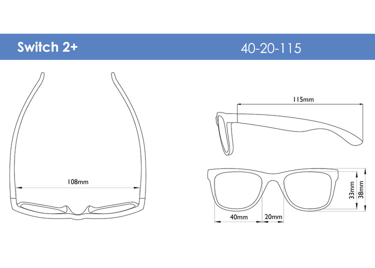 REAL SHADES. Switch sunglasses for Toddlers Light Blue/Purple